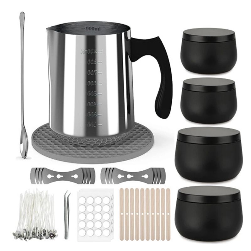 Candle Making Supplies Jars - A24F-304 Stainless Steel Wax Melting Pot