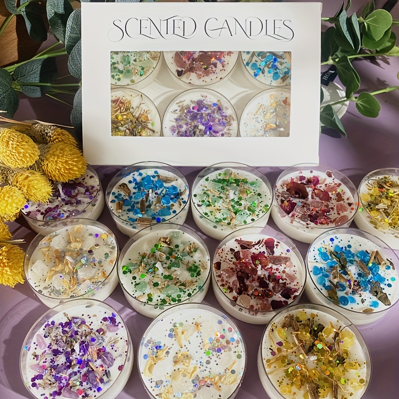 Candle Supplies Free Shipping - Set of 6 Scented Candles Fragrance