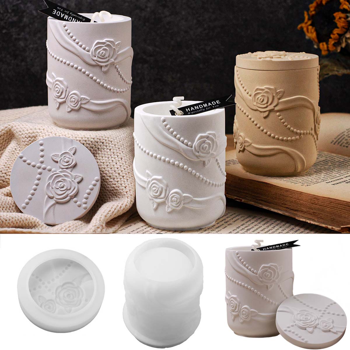 Concrete Flower Shape Candle J – обзор и цена Candle Making Supplies Jars