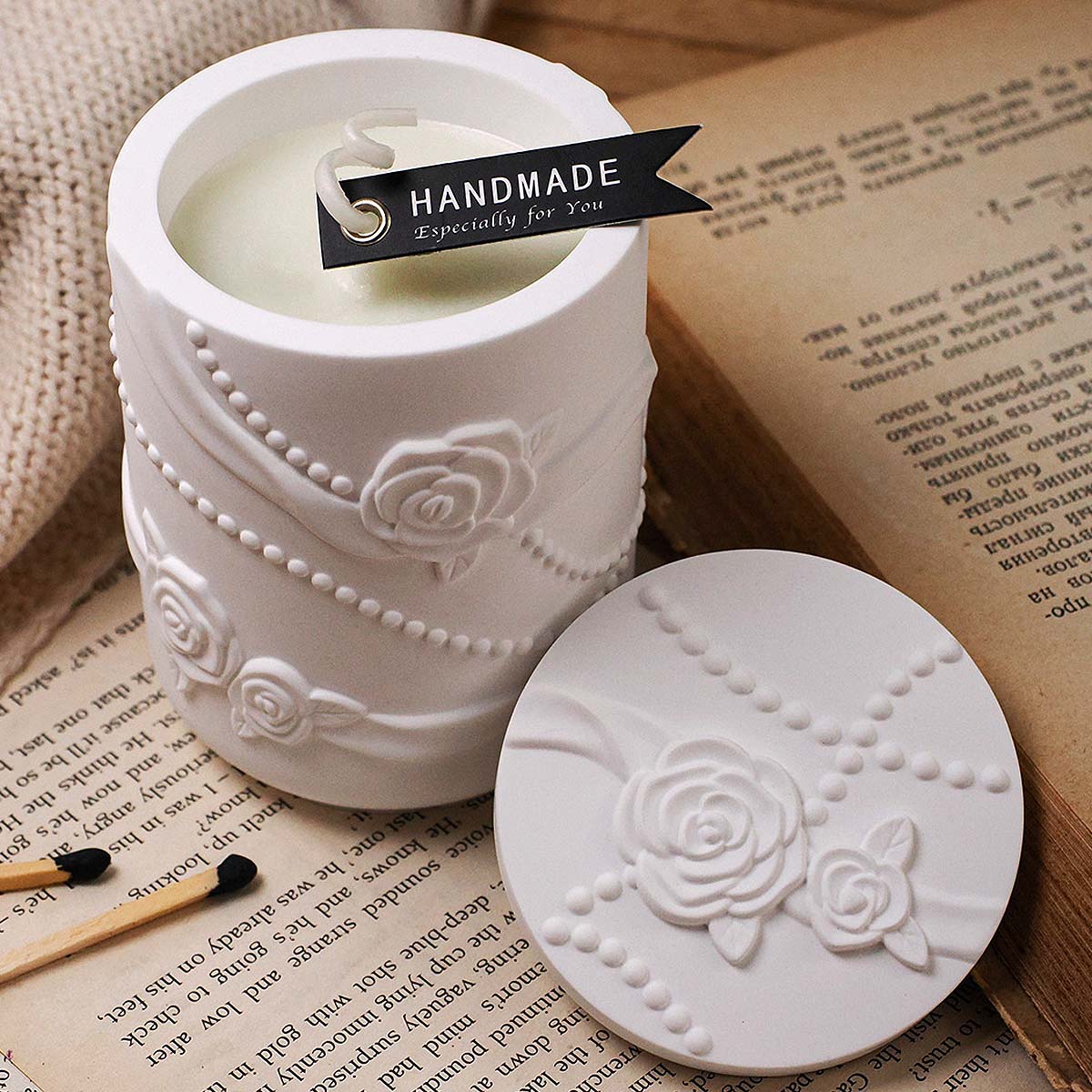 Concrete Flower Shape Candle J – обзор и цена Candle Making Supplies Jars