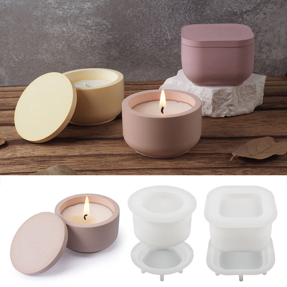 Round Storage Box Silicone Mol – обзор и цена Candle Supplies Jars