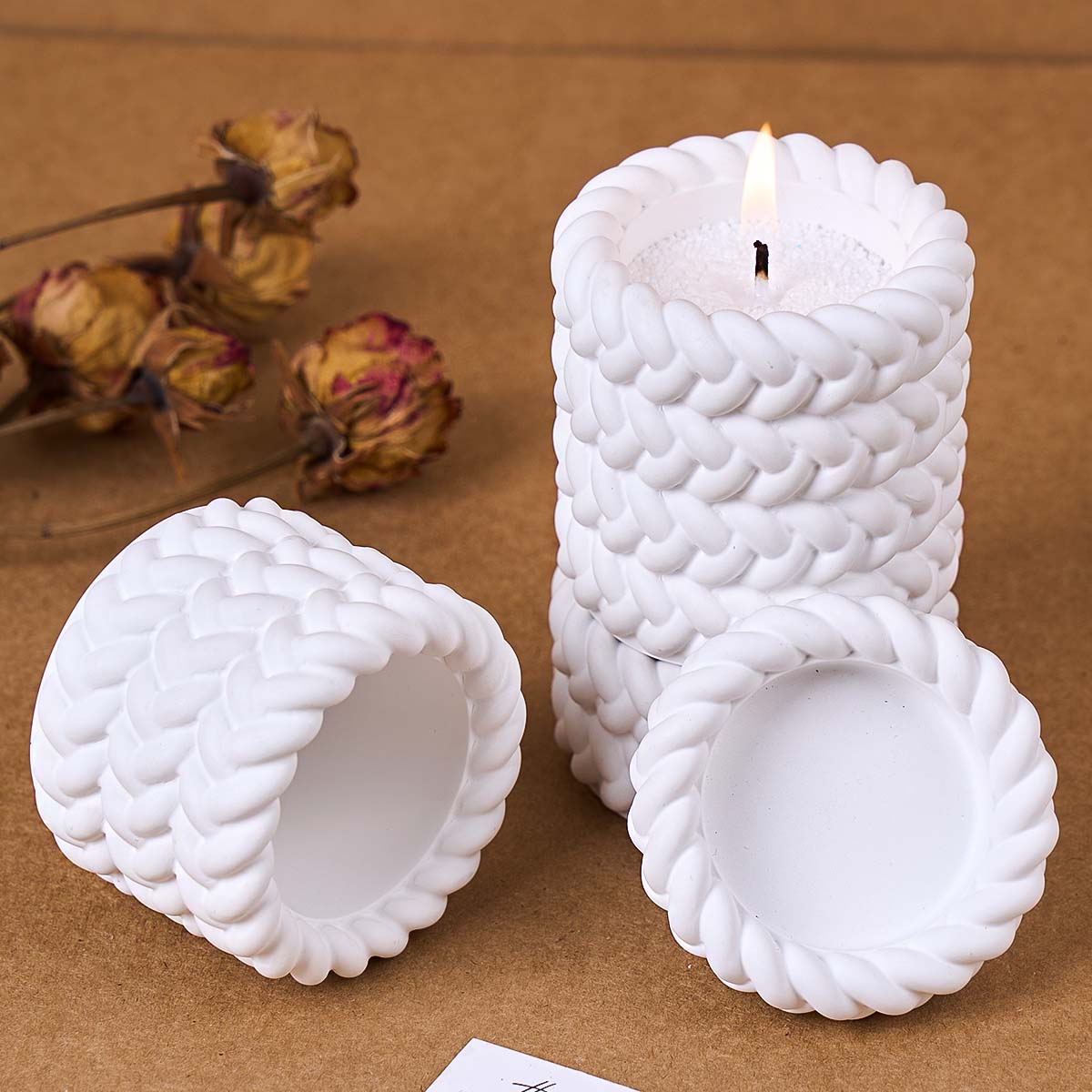1/2/3/4 Floors Hemp Rope Candl – обзор и цена Candle Supplies Jars