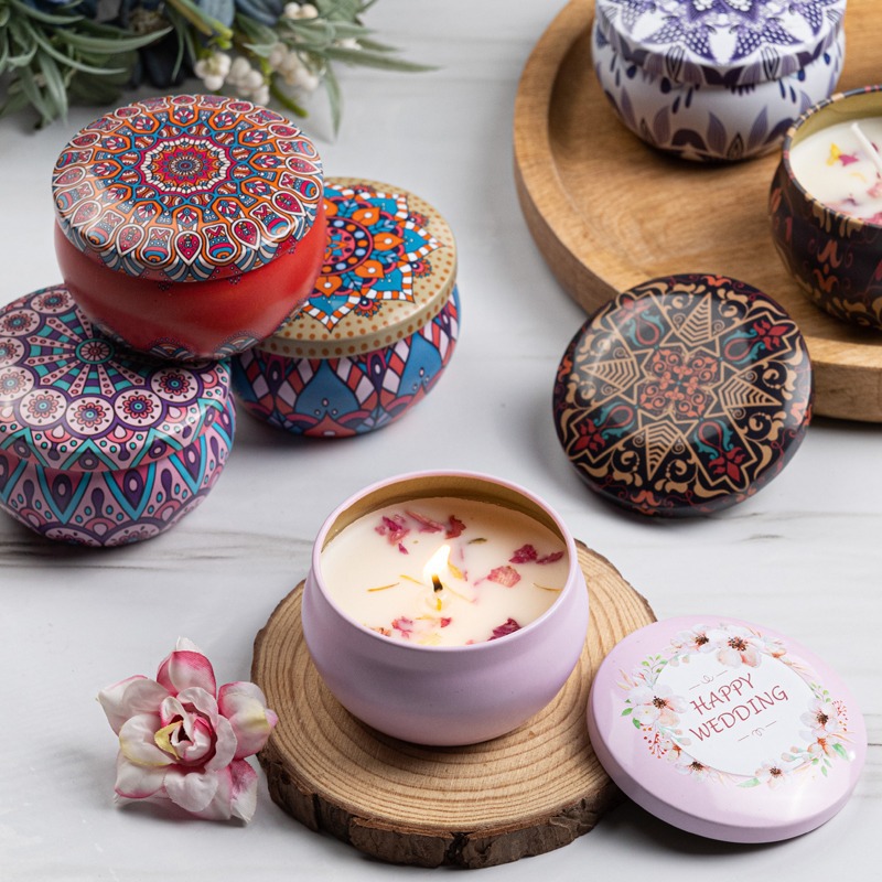 12pcs Premium Floral Printed C – обзор и цена Candle Supplies Jars