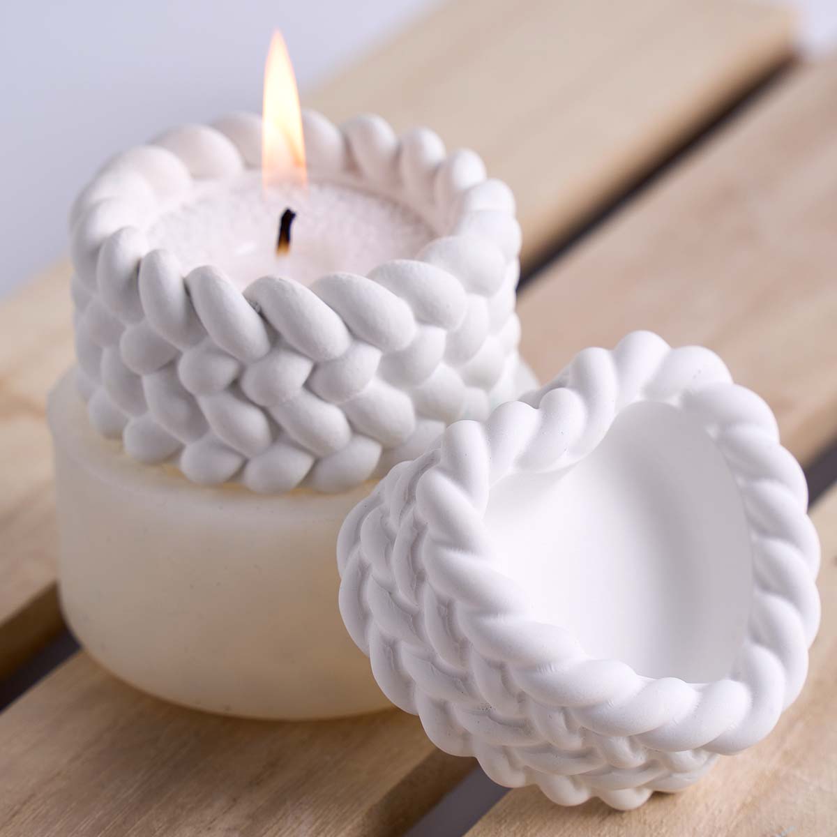Mini Weaving Shape Candle Jar  – обзор и цена Candle Making Supplies Jars