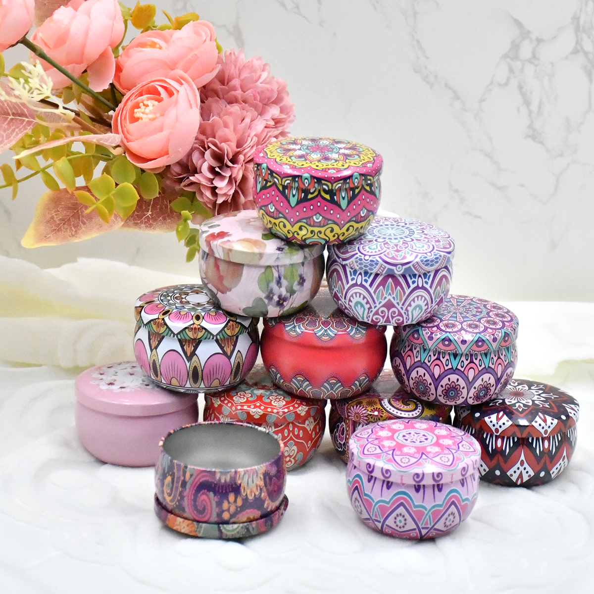 12/24 Pieces 2.2oz Metal Candl – обзор и цена Candle Supplies Jars