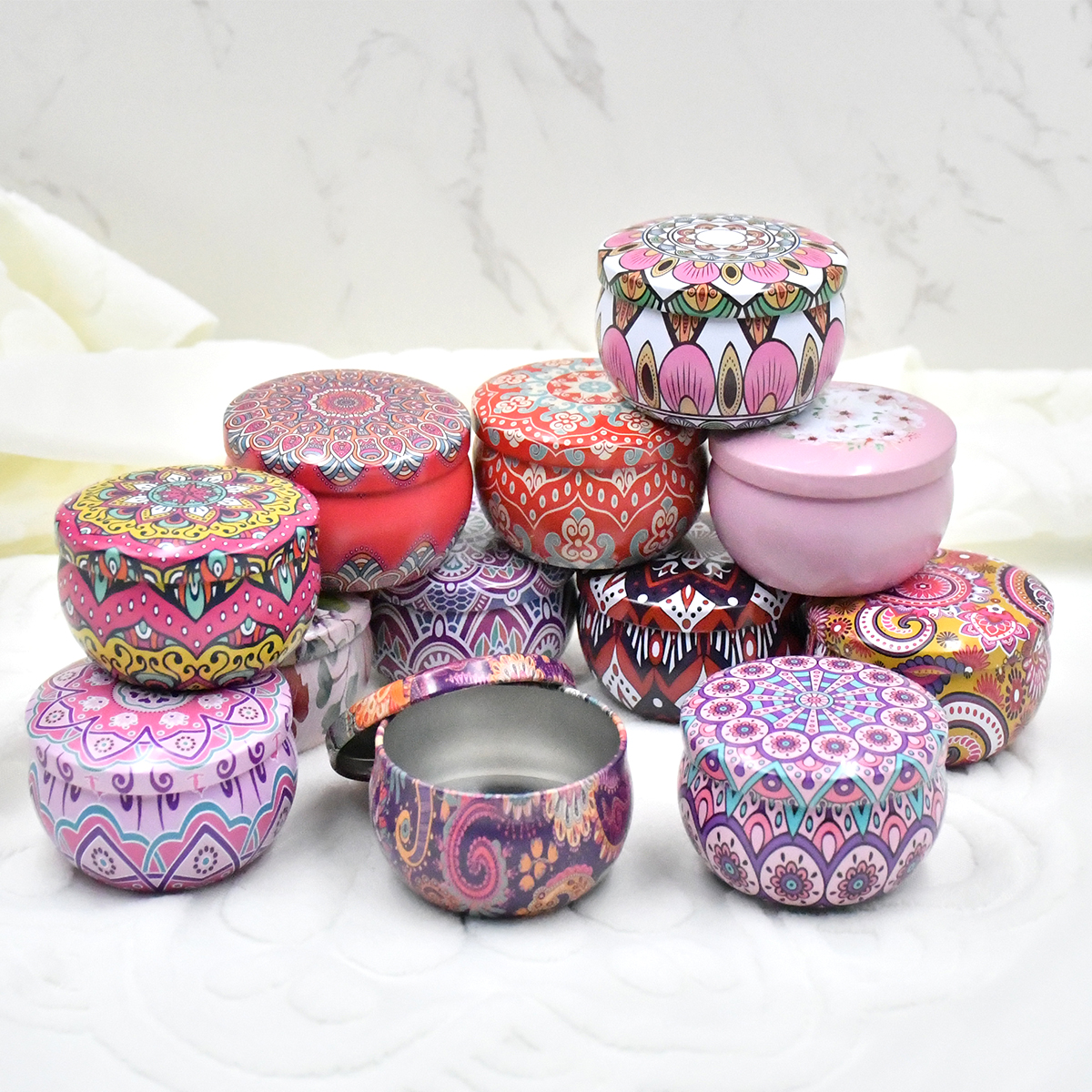 12/24 Pieces 2.2oz Metal Candl – обзор и цена Candle Supplies Jars