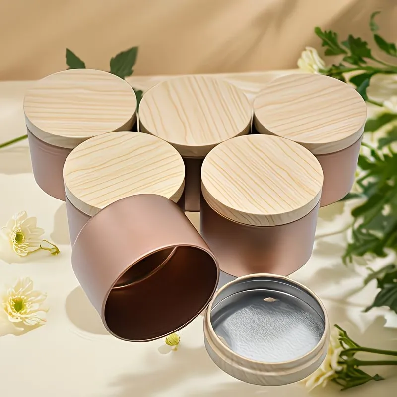 Rose Golden Metal Candle Jars  – обзор и цена Candle Making Supplies Jars