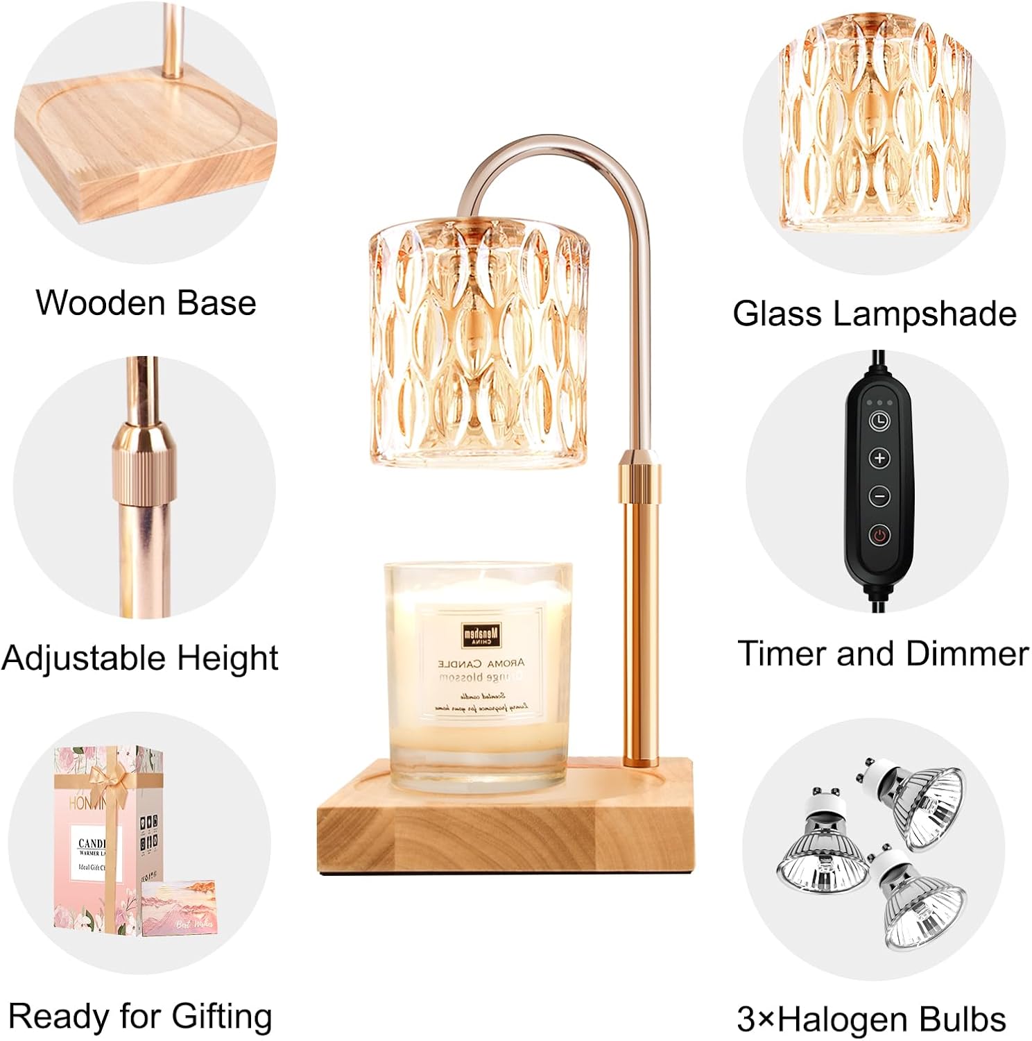 Adjustable Candle Warmer Lamp  – обзор и цена Candle Supplies Free Shipping