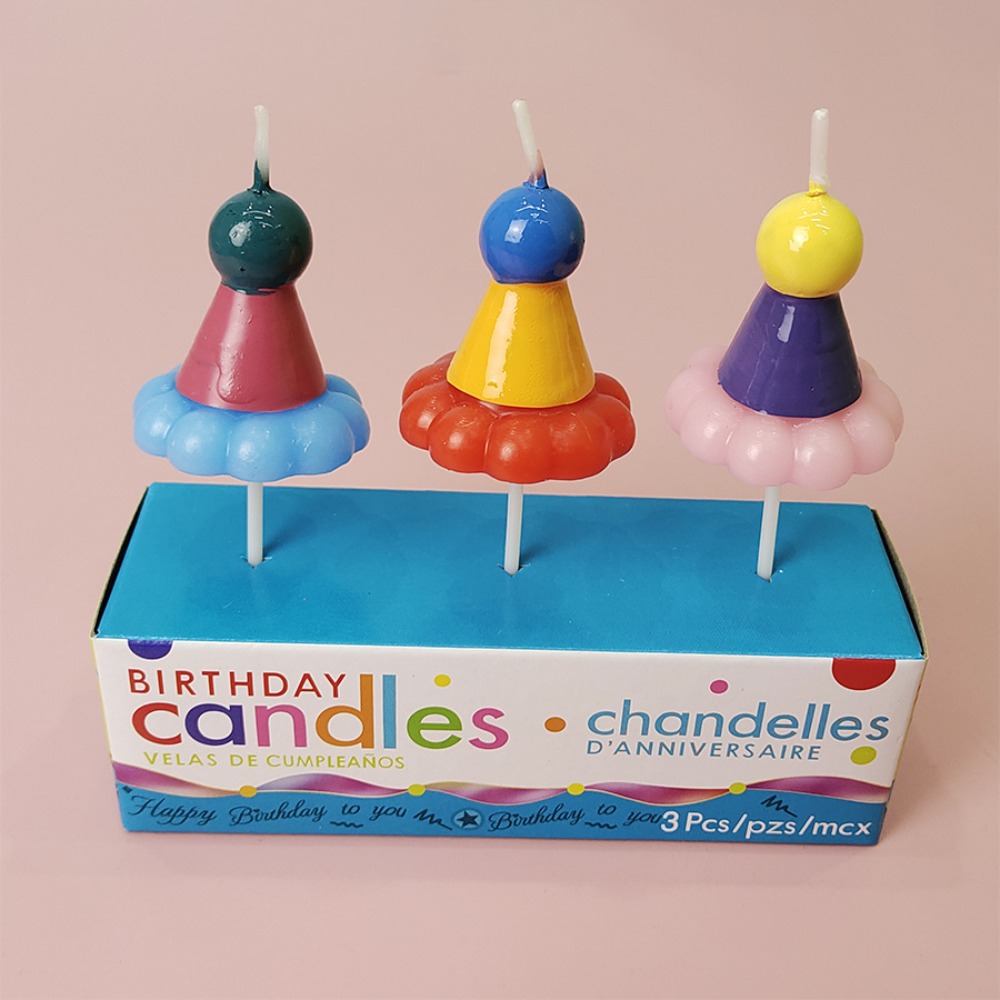 3PCS Party Hat Birthday Candle – обзор и цена Candle Supplies Free Shipping