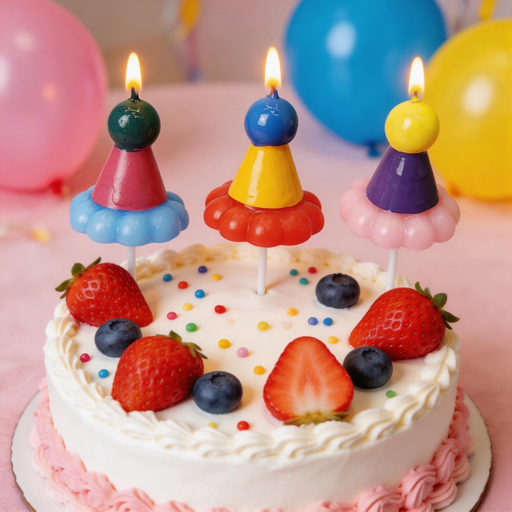3PCS Party Hat Birthday Candle – обзор и цена Candle Supplies Free Shipping