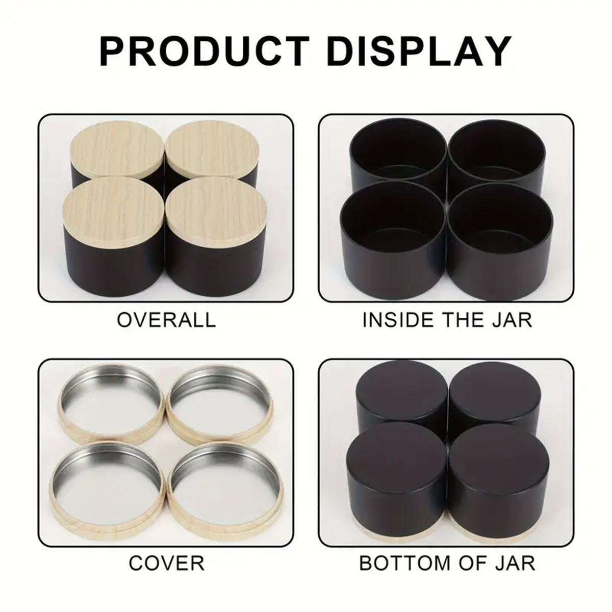 12pcs 4oz Candle Tins With Lid – обзор и цена Candle Making Supplies Jars