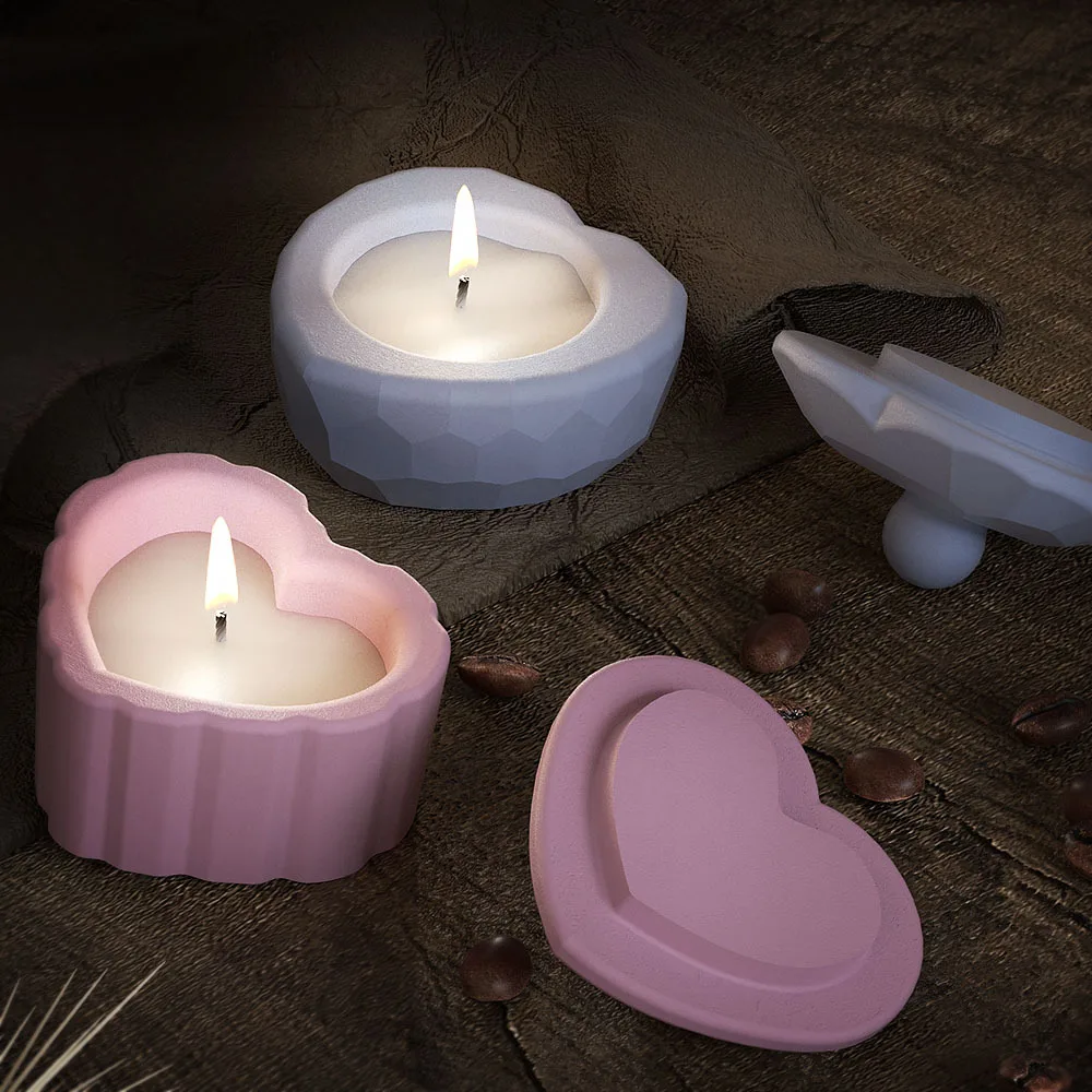 Strip Love Shape Candlestick M – обзор и цена Candle Supplies Jars