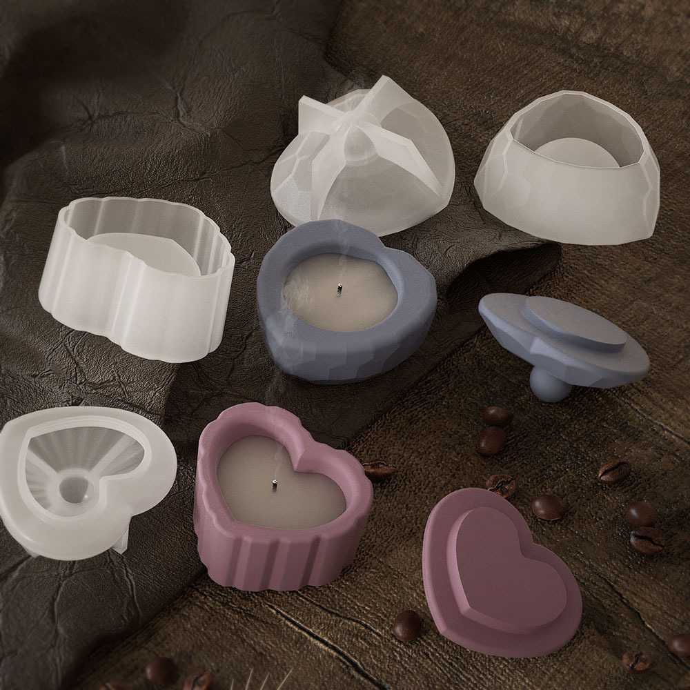 Strip Love Shape Candlestick M – обзор и цена Candle Supplies Jars
