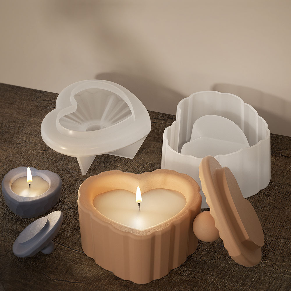 Strip Love Shape Candlestick M – обзор и цена Candle Supplies Jars