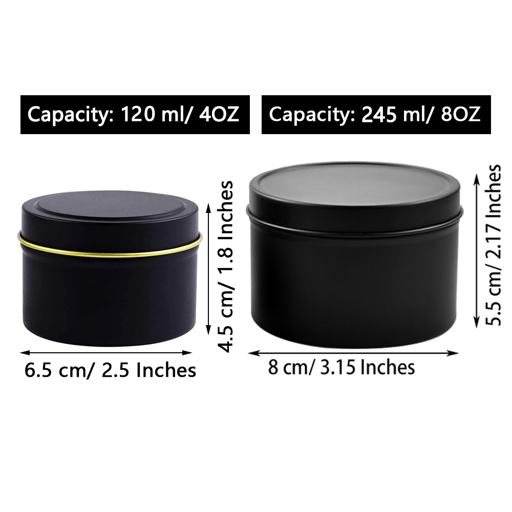 4oz/ 8oz Candle tins with lids – обзор и цена Candle Making Supplies Jars