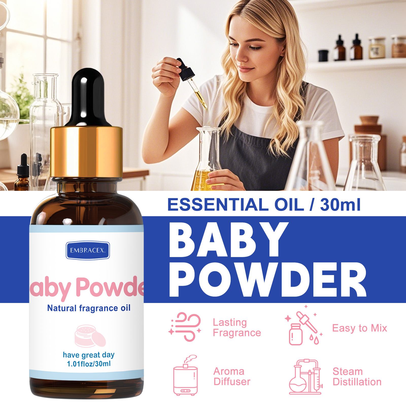 30ml Baby Powder Essential Oil – обзор и цена Candle Fragrance Supplies