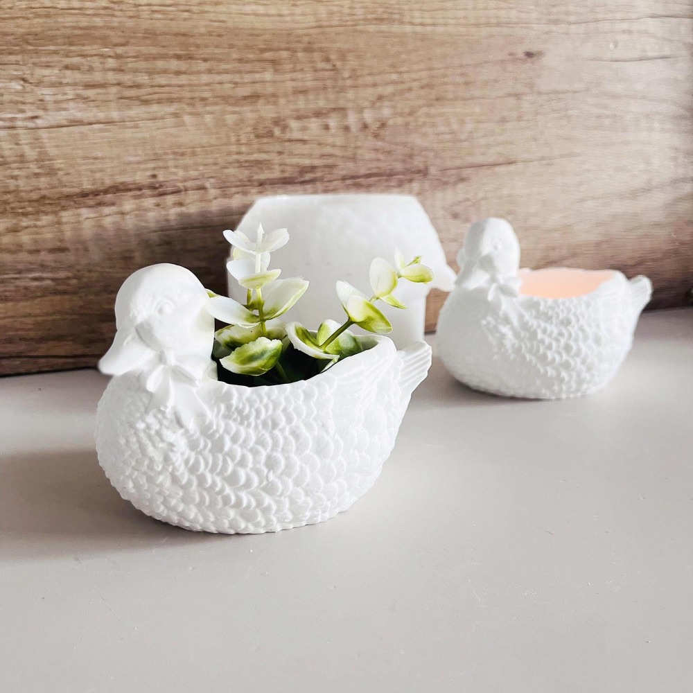 Beautiful Plaster Duck Storage – обзор и цена Candle Making Supplies Jars