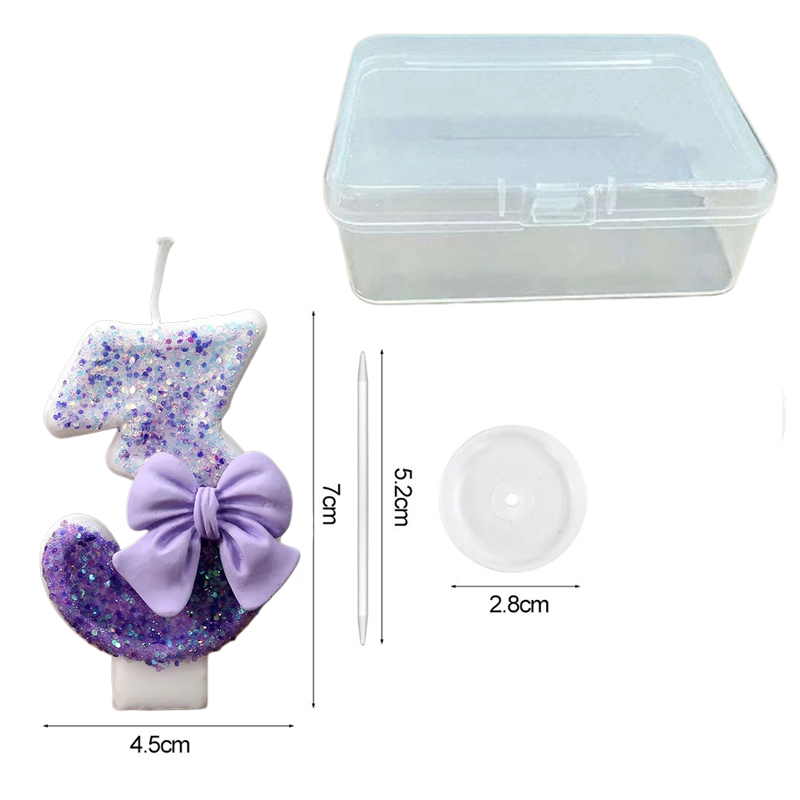 Creative Glitter Gradual Purpl – обзор и цена Candle Supplies Free Shipping