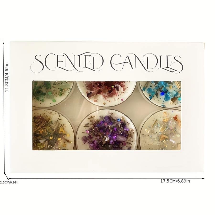 Set of 6 Scented Candles Fragr – обзор и цена Candle Supplies Free Shipping