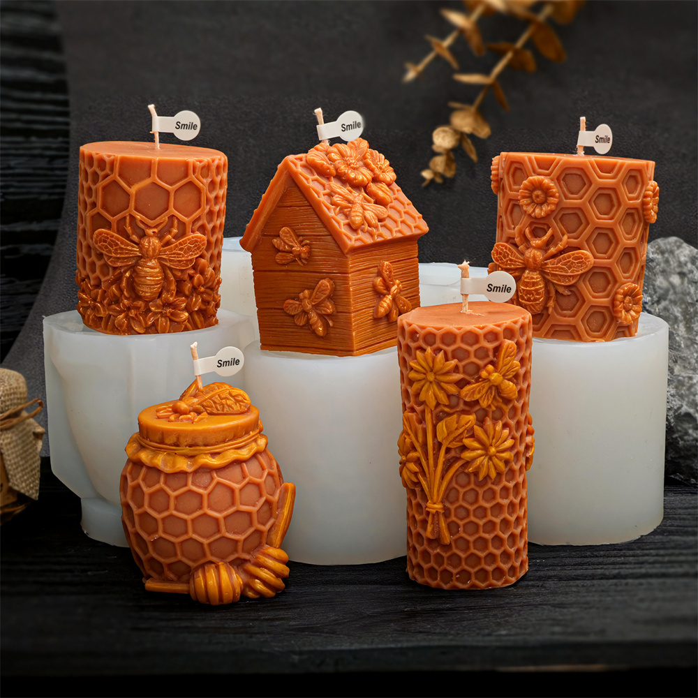 Honeycomb Pillar Candle Mold B – обзор и цена Candle Supplies Jars