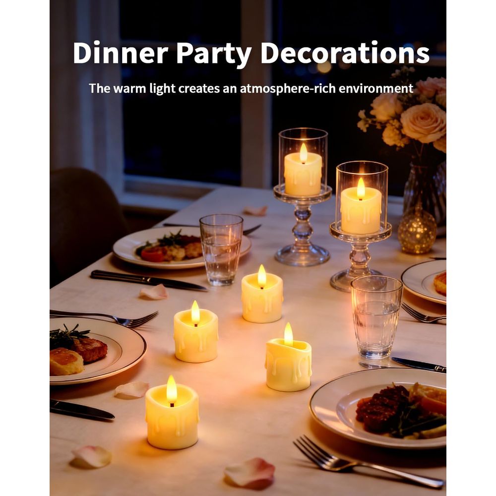 Rechargeable LED Tea Lights wi – обзор и цена Candle Supplies Free Shipping