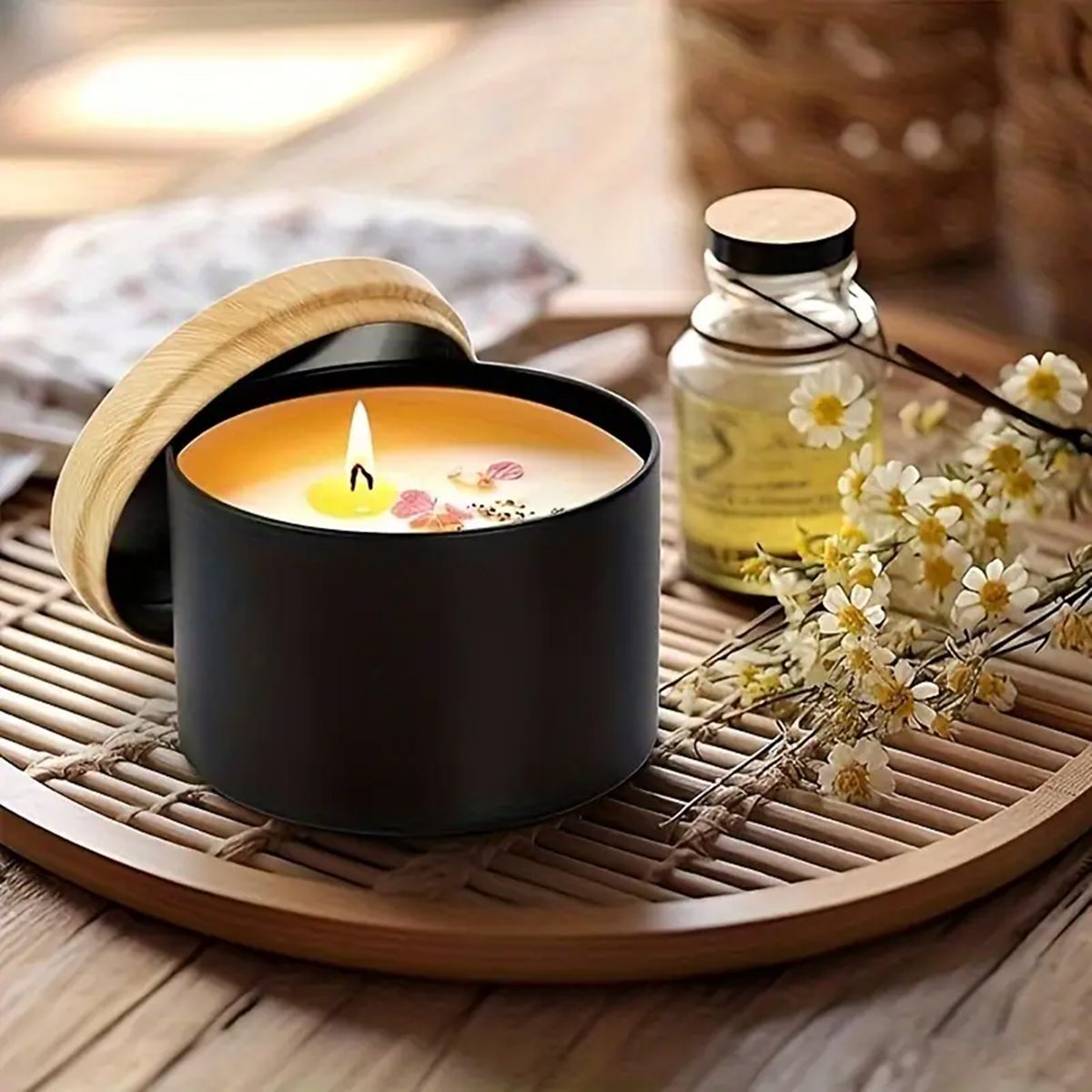 12pcs 4oz Candle Tins With Lid – обзор и цена Candle Making Supplies Jars