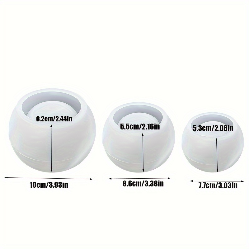 3pcs-Round Flower Pot Silicone – обзор и цена Candle Supplies Jars