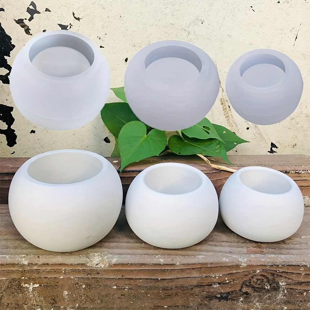 3pcs-Round Flower Pot Silicone – обзор и цена Candle Supplies Jars
