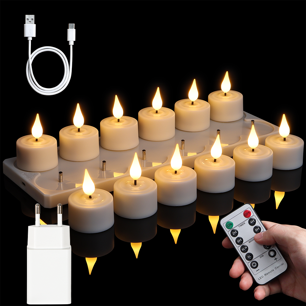 LED Candle Light Rechargeable  – обзор и цена Candle Supplies Free Shipping