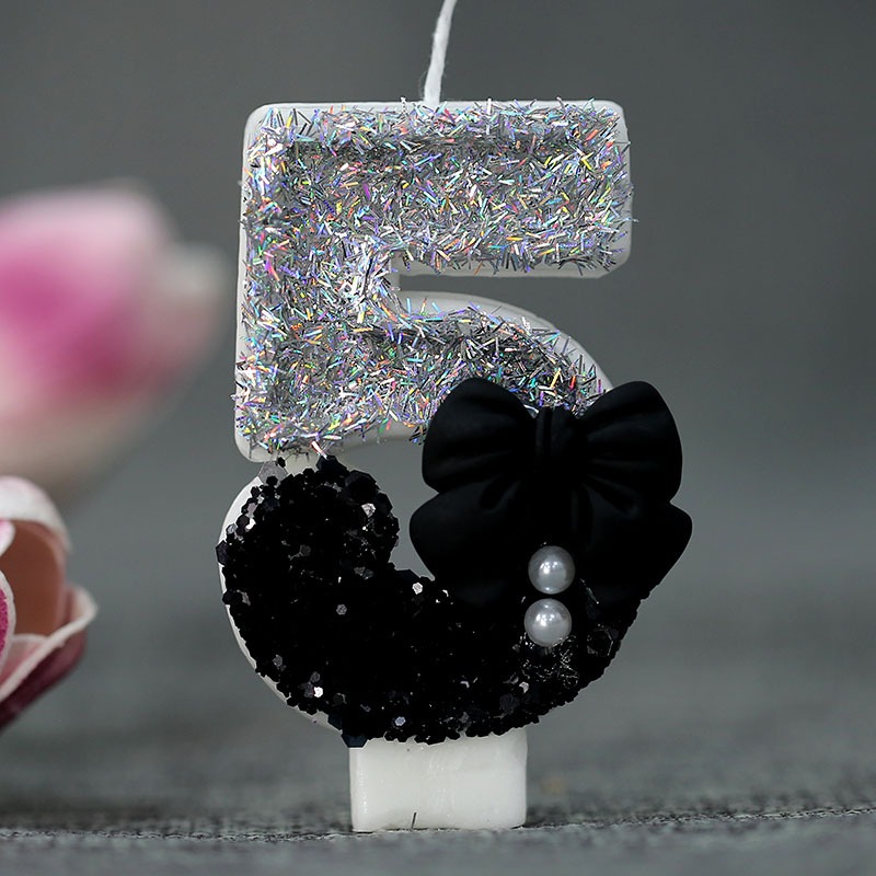 Midnight Bow & Pearl 0-9 Numbe – обзор и цена Candle Supplies Free Shipping
