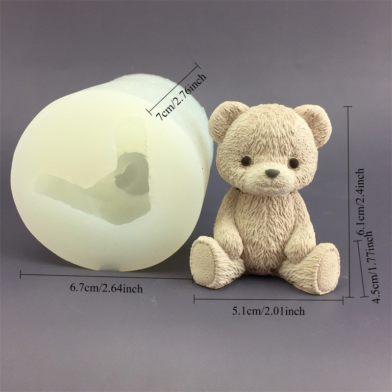 Cute Bear Honey Jar Silicone C – обзор и цена Candle Supplies Jars