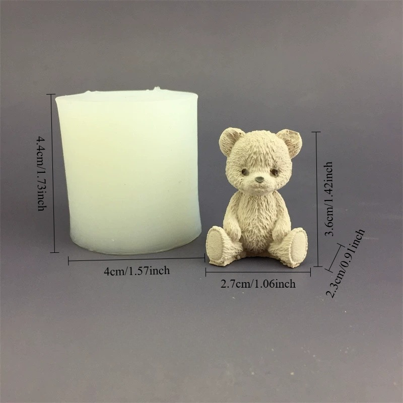 Cute Bear Honey Jar Silicone C – обзор и цена Candle Supplies Jars