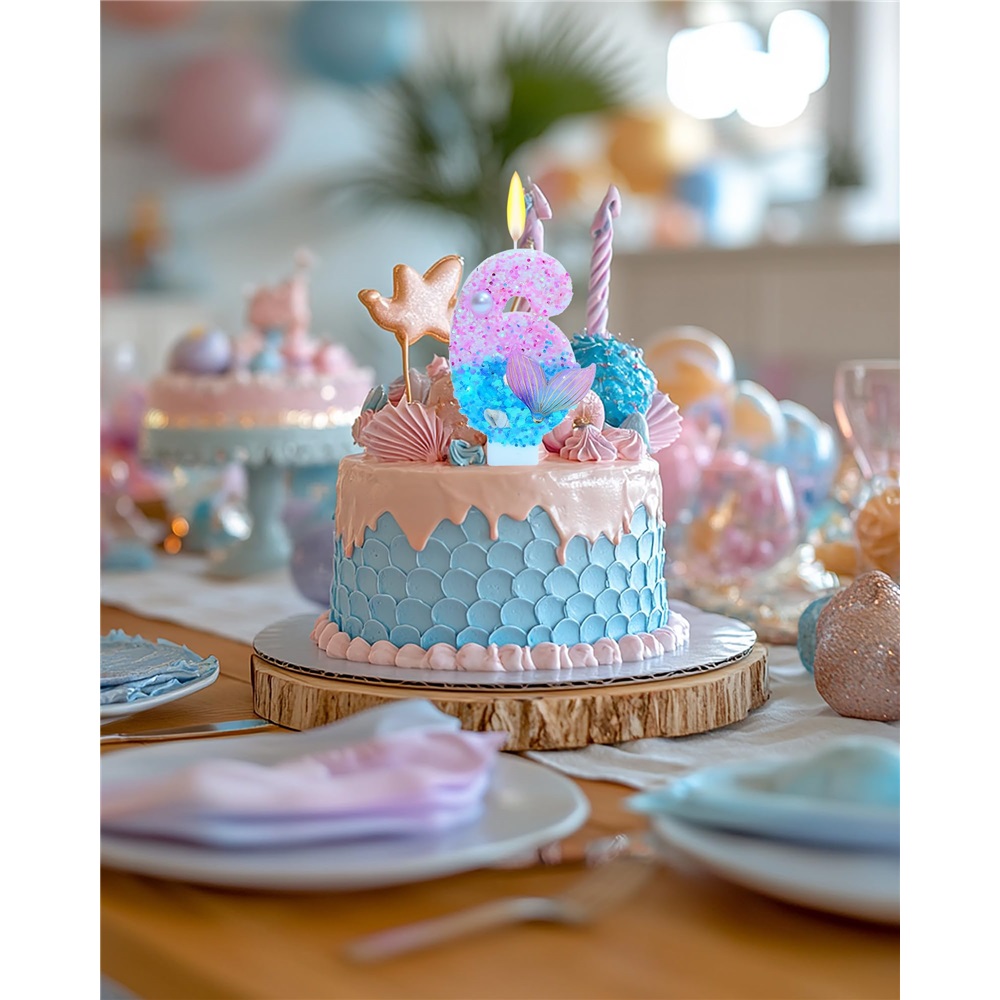 Mermaid Themed Birthday Candle – обзор и цена Candle Supplies Free Shipping