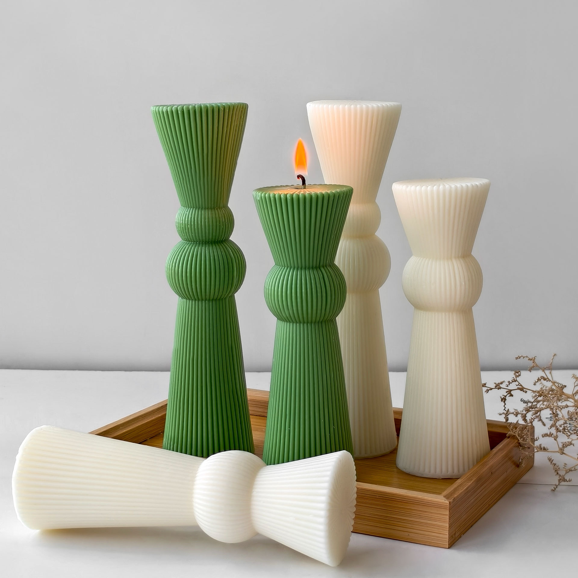 DIY Long Rod Striped Pillar Ca – обзор и цена Candle Supplies Free Shipping